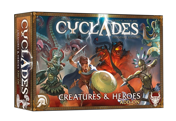Настільна гра Кіклади. Легендарне видання. Монстри і герої (Cyclades: Creatures & Heroes), бренду Geekach Games, для 2-6 гравців, час гри > 60хв. - KUBIX