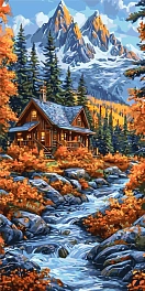 Картина по номерам Шепот осеннего леса (40х80 см)