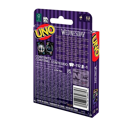 Купити Настільна гра UNO Wednesday (Уно Венздей), бренду Mattel - 2 - KUBIX Настільна гра UNO Wednesday (Уно Венздей), бренду Mattel, для 2-10 гравців, час гри < 30хв. - 2 - KUBIX