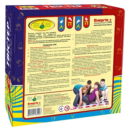 Настільна гра Твістер, бренду Київська фабрика іграшок, для 2-4 гравців - 2 - KUBIX