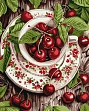 Миниатюра товара Картина по номерам Сладкая вишня (40х50 см) - 1