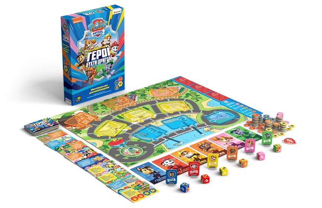 Настольная игра Щенячий патруль: Герои Бухты Приключений (Paw Patrol), бренду Rozum, для 2-5 гравців, час гри < 30мин. - 3 - KUBIX