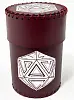 Стакан для кубиков D20 бордового цвета Dice Cup