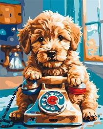 Картина по номерам Милий песик (голдендудль) (40х50 см)