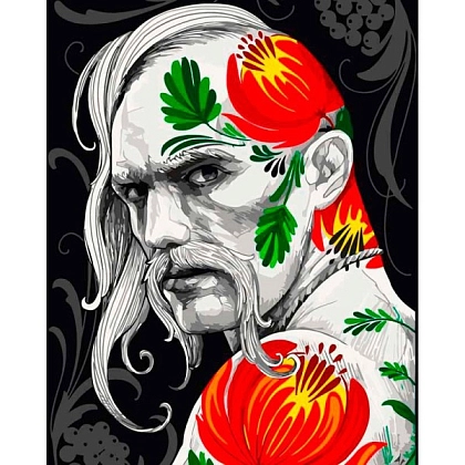 Картина по номерам Козак. Арт (40х50 см) без підрамника, бренду Art Craft - KUBIX