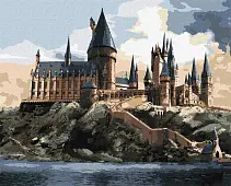 Мініатюра товару Картина по номерам Harry Potter Гоґвортс вдень (40х50 см) - 1