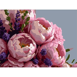 Картина по номерам Пышные пионы (30х40 см)