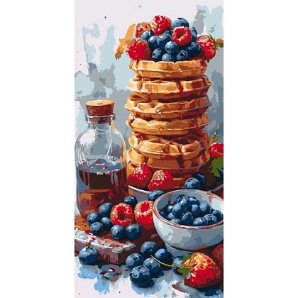 Картина по номерам Сладкие вафли (40х80 см), бренду Art Craft - KUBIX