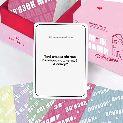 Настольная игра «Между нами, девочками», бренду Memo Games, для 2-6 гравців, час гри < 30мин. - 4 - KUBIX