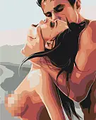 Миниатюра товара Картина по номерам Яркая ночь 18+ (40х50 см) - 1