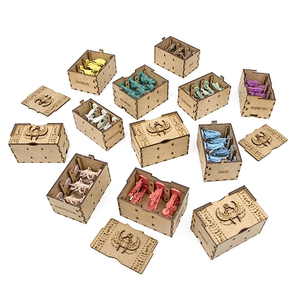Органайзер для настільної гри Анкх: Боги Єгипту + доповнення (Organizer for boardgame Ankh: Gods of Egypt All In), бренду Tower Rex - 12 - KUBIX