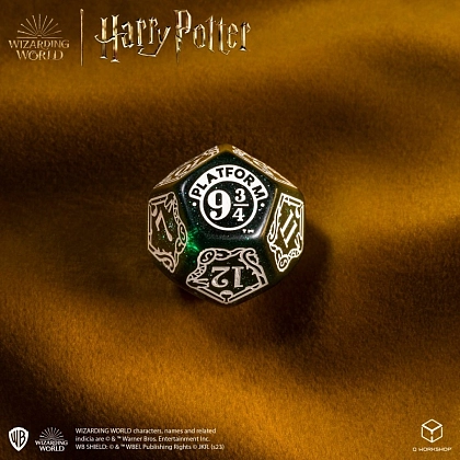 Набор кубиков Harry Potter. Slytherin Modern Dice Set - Green - 5 - KUBIX