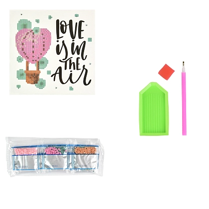 Алмазная мозаика Любов в воздухе на бумажной основе (18х18 см), бренду Strateg - 2 - KUBIX