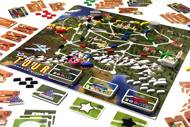 Настольная игра Чудесное путешествие (The Great Tour: European Cities), бренду Tactic, для 3-6 гравців, час гри < 30мин. - 7 - KUBIX