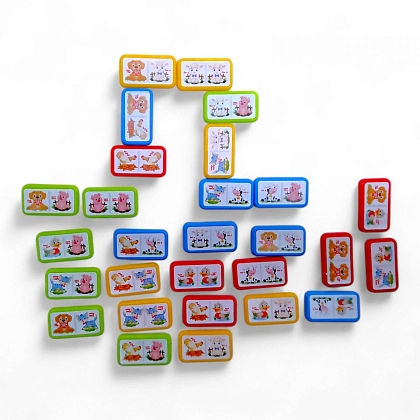 Настільна гра Доміно. Тваринки, бренду Maximus, для 1-3 гравців - 3 - KUBIX