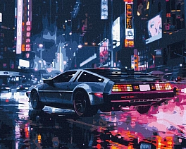 Картина по номерам Путешествие по городу ночью (40х50 см) - KUBIX Картина по номерам Путешествие по городу ночью (40х50 см)