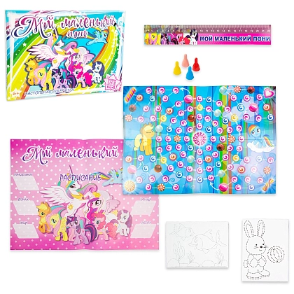 Настольная игра Мой маленький пони (My little pony), бренду Strateg, для 2-3 гравців, час гри < 30мин. - 2 - KUBIX