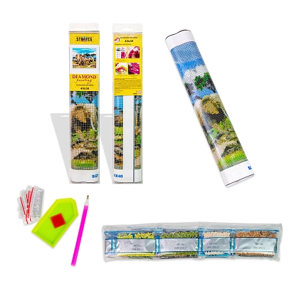 Алмазна мозаїка Відпочинок на пляжі (40х50 см), бренду Strateg - 2 - KUBIX