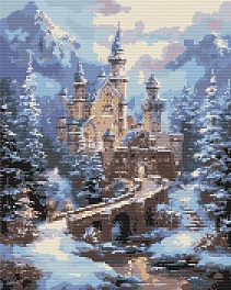 Алмазна мозаїка Зимовий замок (40х50 см)