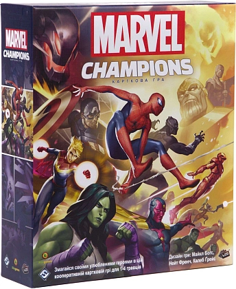 Настільна гра Marvel Champions. Карткова гра (Marvel Champions: The Card Game), бренду Kilogames, для 1-4 гравців, час гри < 60хв. - KUBIX