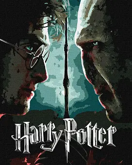 Картина по номерам Гарри Поттер. Гарри и Волан-де-Морт (40х50 см)