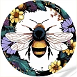 Миниатюра товара Винил по номерам Полет пчелы над цветами (30х30 см) - 1