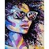 Картина за номерами Екзотична дівчина з лаком (40х50 см)
