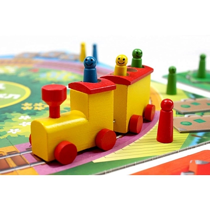 Настільна гра Мій перший потяг (The little train game), бренду Tactic, для 2-4 гравців, час гри < 30хв. - 2 - KUBIX