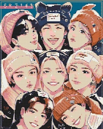 Алмазна мозаїка Stray Kids (40х50 см)