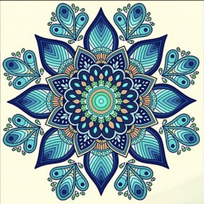 Алмазная мозаика Захватывающая мандала (30х30 см), бренду Strateg - KUBIX