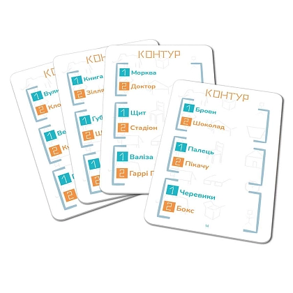 Настольная игра Контур (Kontour), бренду Woodcat, для 3-7 гравців, час гри < 30мин. - 3 - KUBIX