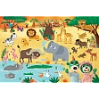 Мініатюра товару Пазл + Розмальовка. Дітки на сафарі (24 шт.) - 1