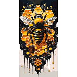 Картина по номерам Медове мистецтво (40х80 см)