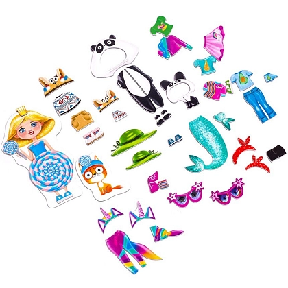 Настольная магнитная игра-одевалка Family look, бренду Vladi Toys, для 1-1 гравців - 2 - KUBIX