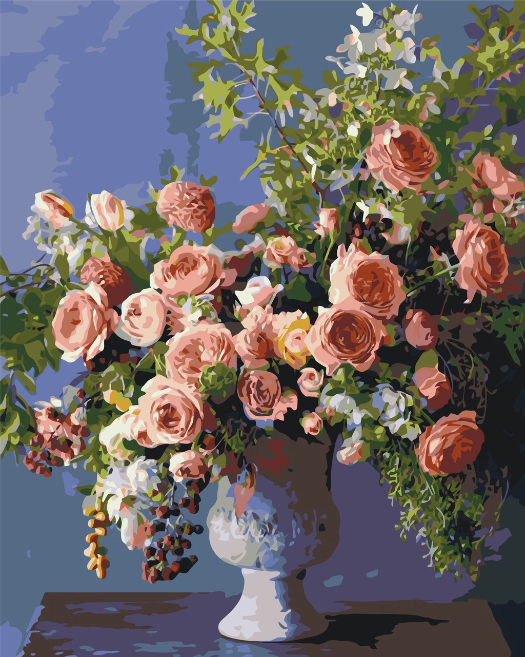 Картина по номерам Букет пионов в вазе (40х50 см), бренду Origami - KUBIX