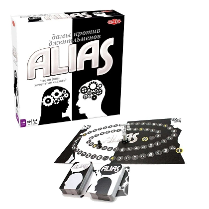 Настольная игра АЛИАС Мужчины против женщин (Alias: Women vs. Men) Элиас, бренду Tactic, для 4-12 гравців, час гри < 60мин. - 2 - KUBIX