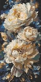 Алмазна мозаїка Королівські півонії (40х80 см)