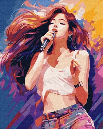 Картина по номерам K-pop Мелодійний голос (40х50 см), бренду Ідейка - KUBIX