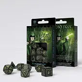 Миниатюра товара Набор кубиков Elvish Black & glow-in-the-dark Dice Set (7 шт.) - 1