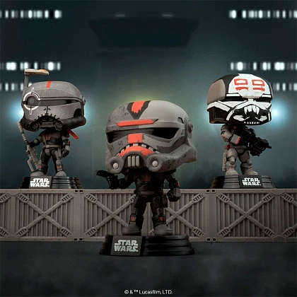 Игровая фигурка FUNKO POP! ОХОТНИК (Hunter) Star Wars: #446, бренду Funko - 4 - KUBIX