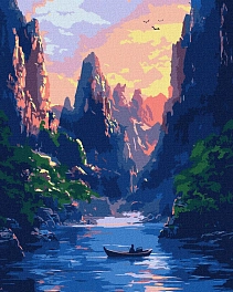 Картина по номерам Безмежні гори (40х50 см)