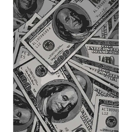 Картина по номерам Money (40х50 см) - KUBIX Картина по номерам Money (40х50 см)