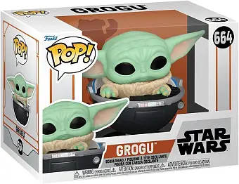 Игровая фигурка FUNKO POP! Малыш Грогу в кресле-коляске (Grogu in Hover-Pram) Star Wars The Mandalorian #664