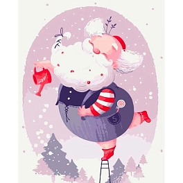 Картина по номерам Святковий Санта (40х50 см)