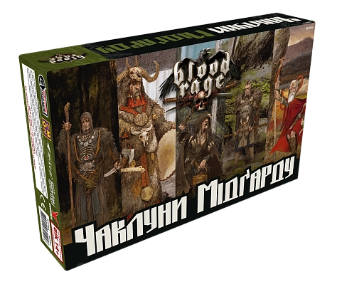 Настільна гра Лють крові. Чаклуни Мідґарду (Blood Rage: Mystics of Midgard), бренду Geekach Games, для 2-4 гравців, час гри > 60хв. - KUBIX