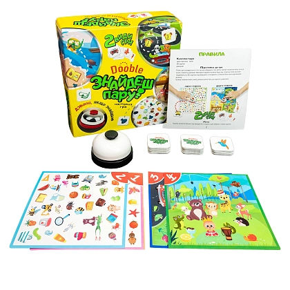 Настольная игра "Найдешь пару?", бренду Strateg, для 2-4 гравців, час гри < 30мин. - 2 - KUBIX