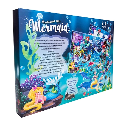 Настільна гра Подорож Mermaid (Подорож Русалки) (RU), бренду Strateg, для 2-4 гравців, час гри < 30мин. - 2 - KUBIX