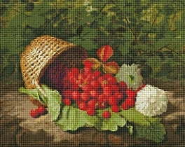 Алмазна мозаїка Кошик з полуницею (40х50 см)