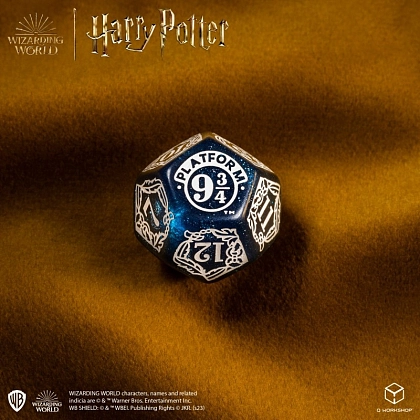 Набір кубиків Harry Potter. Ravenclaw Modern Dice Set - Blue, бренду Q-Workshop - 5 - KUBIX