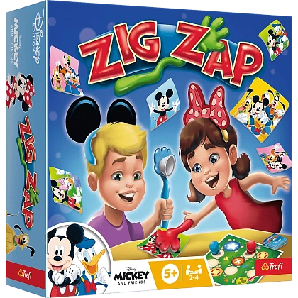 Настольная игра Зиг - Зап. Дисней (Zig Zap Disney), бренду Trefl, для 2-4 гравців, час гри < 30мин. - KUBIX